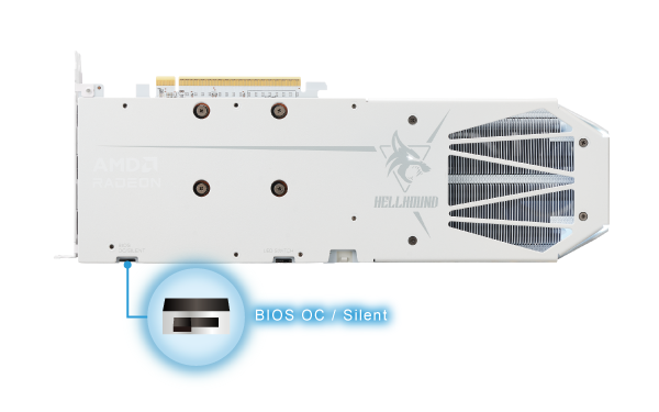 AMD Radeon RX 9060 XT搭載〈Hellhound〉シリーズのWhiteモデル